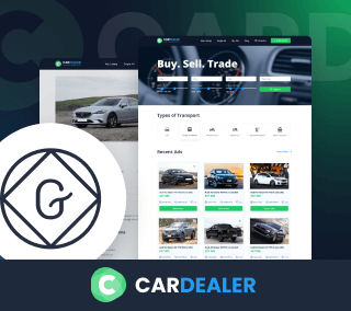 Car Dealer Website Template For Gutenberg